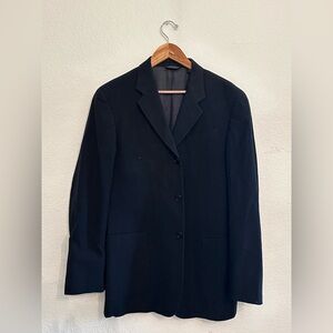 Classic Wool Women's Black Blazer Jacket